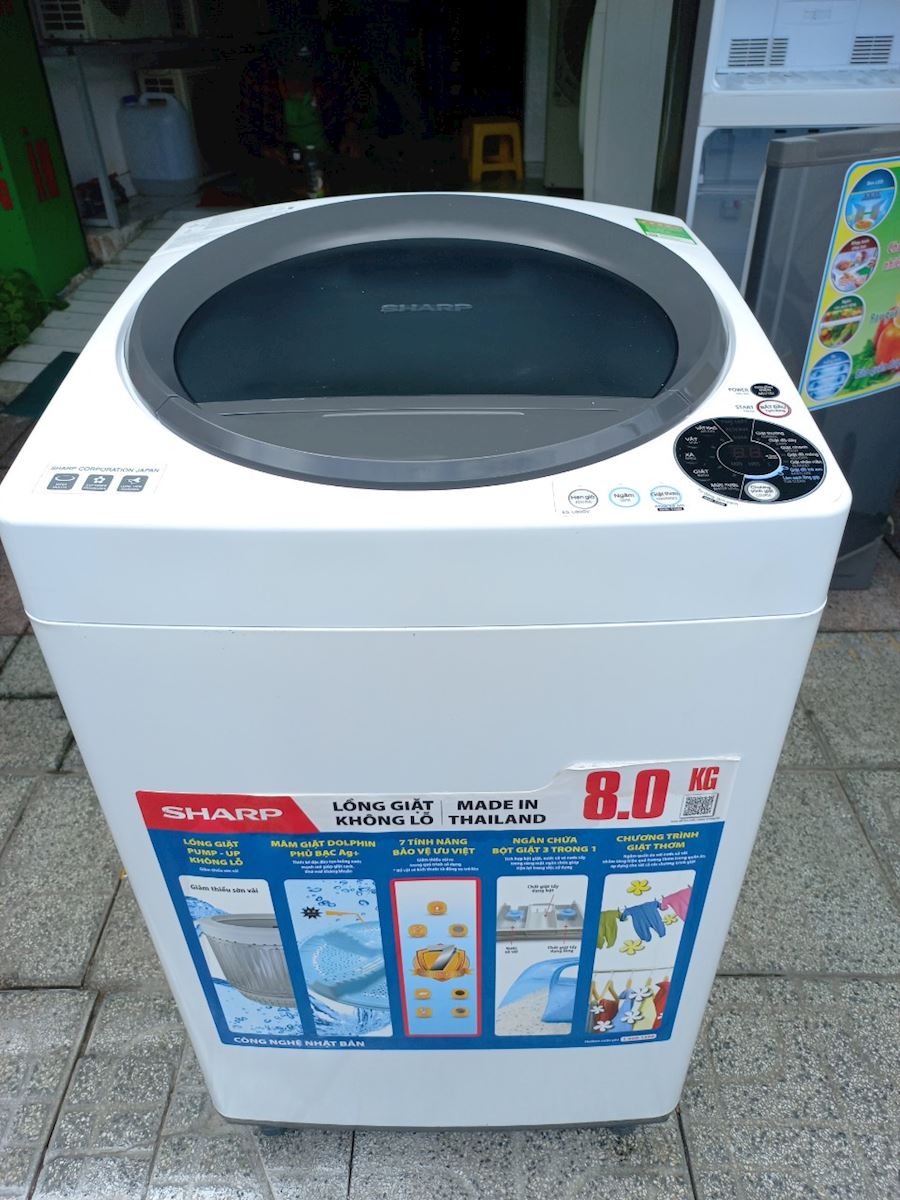 Máy giặt shap 8kg 