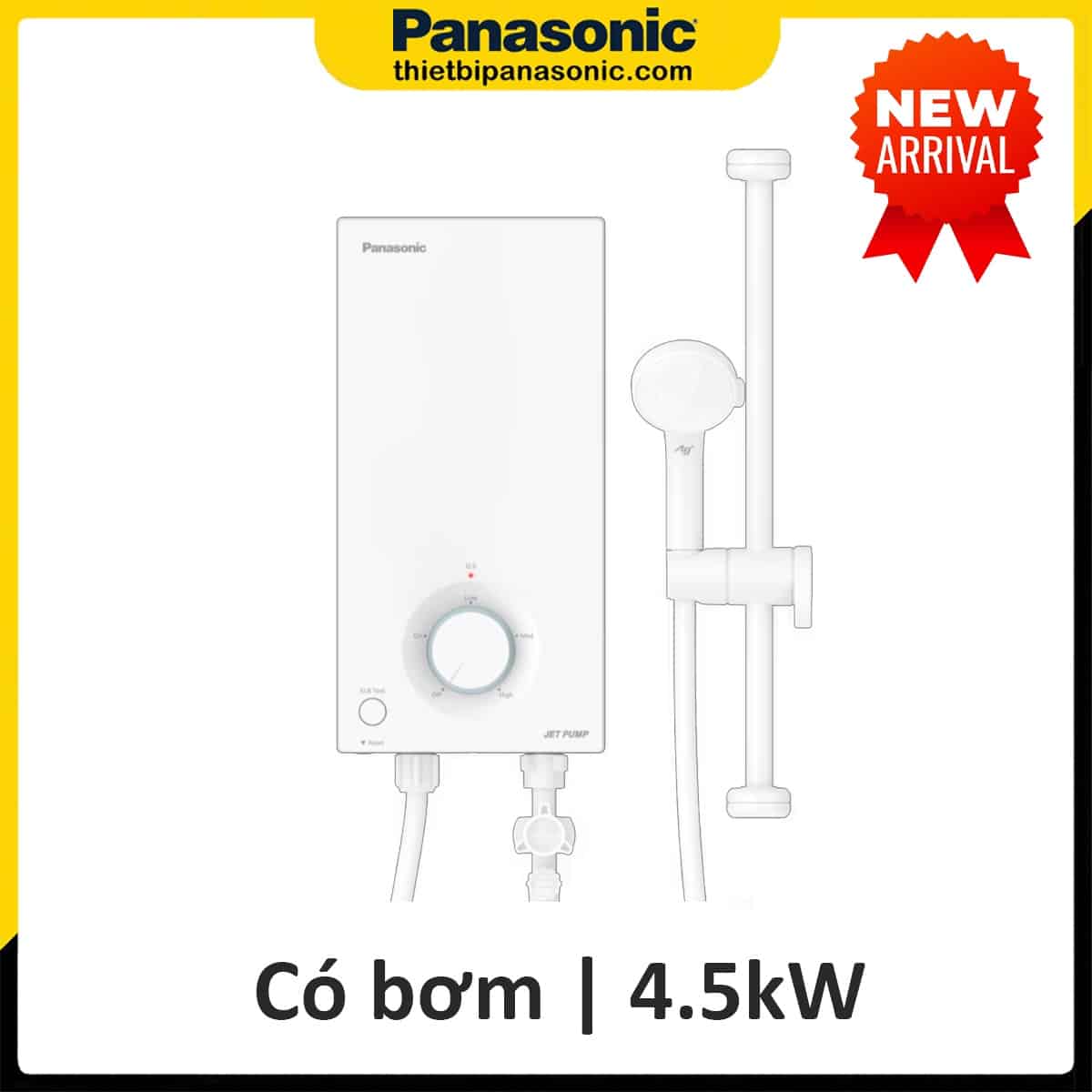 Máy nước nóng trực tiếp Panasonic DH-4VP1VW | 4500W (có bơm)